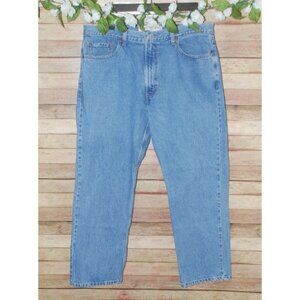 Levis 505 Jeans Mens Size 40x30 Regular Straight Light Wash Blue Denim Casual
